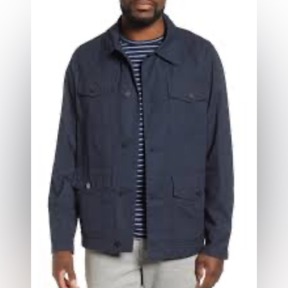 UGG Silas Khaki Blue Utility Chore Jacket NEW